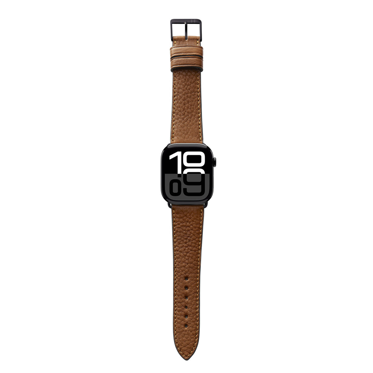 Apple Watch 10 Armband EIMSBÜTTEL (zertifiziertes Bioleder) – Cognac