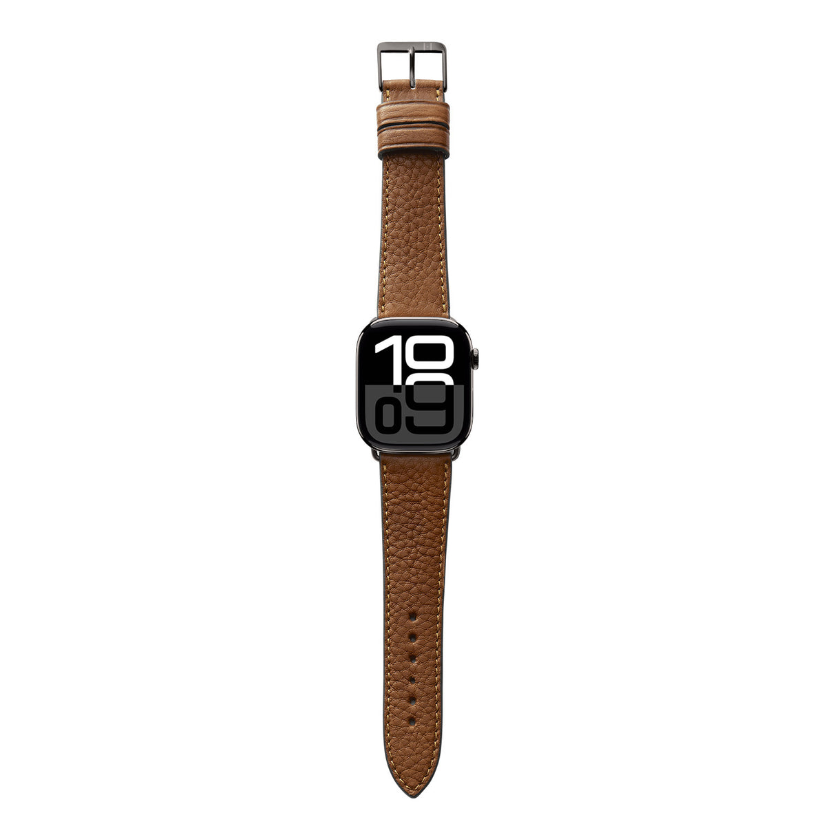 Apple Watch 10 Armband EIMSBÜTTEL (zertifiziertes Bioleder) – Cognac