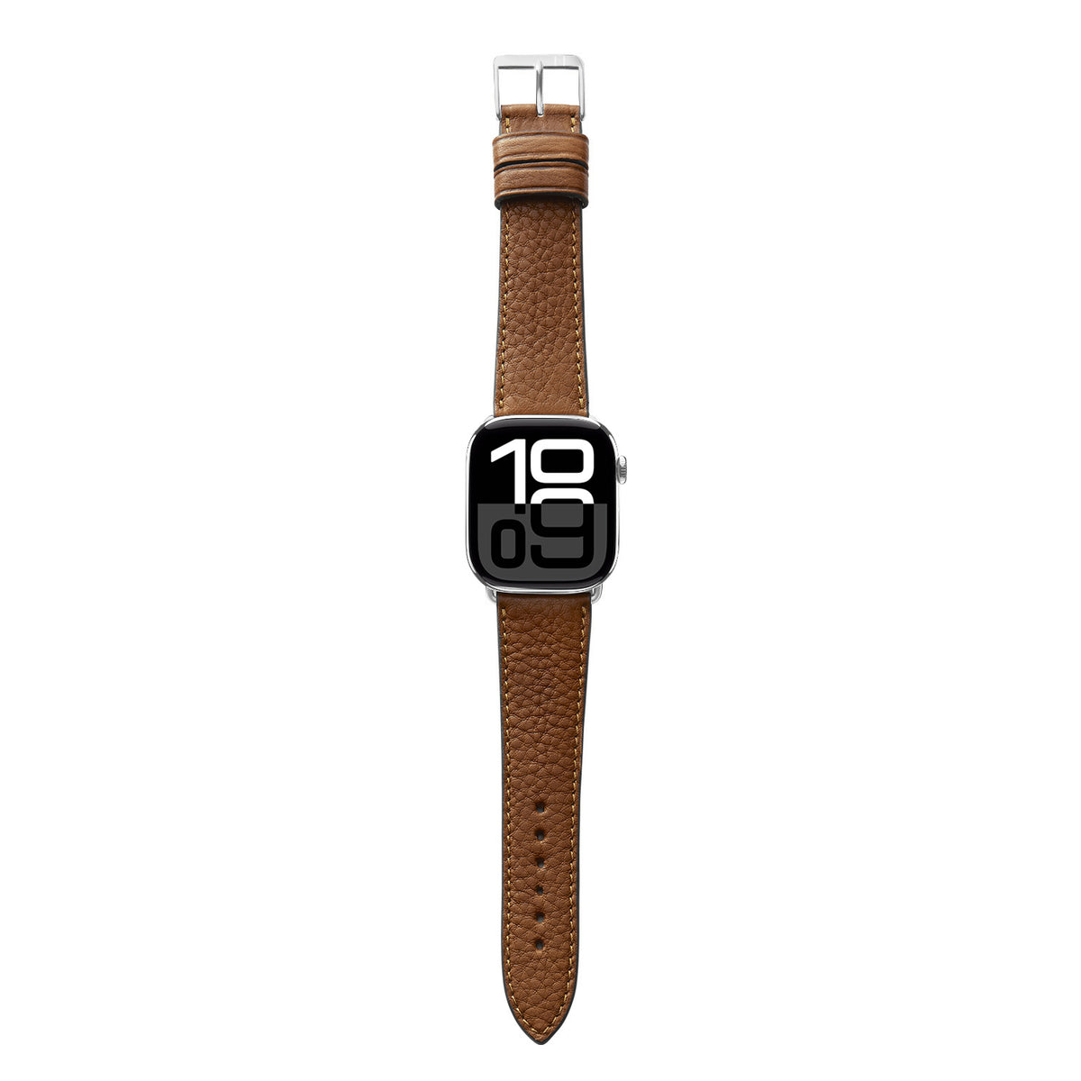 Apple Watch 10 Armband EIMSBÜTTEL (zertifiziertes Bioleder) – Cognac