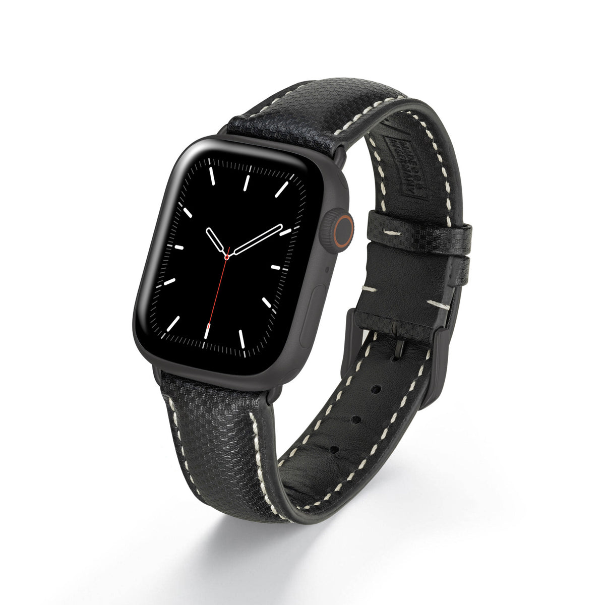 Apple Watch Uhrenarmband AegisLine von Happel, Hightechband, wasserresistent, Schwarz